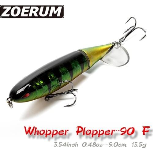 10cm 13.5g Whopper Plopper Swimbait Hard Lures Fishing Lure Rotating Bass Floating Topwater Geer Pencil Artificial Fishing Bait