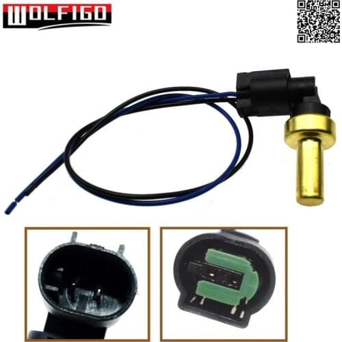 WOLFIGO New 55563530 Coolant Temperature Sensor w/ Connector Plug For Buick Chevrolet GMC 68068746AA,5080147AA,SU13822