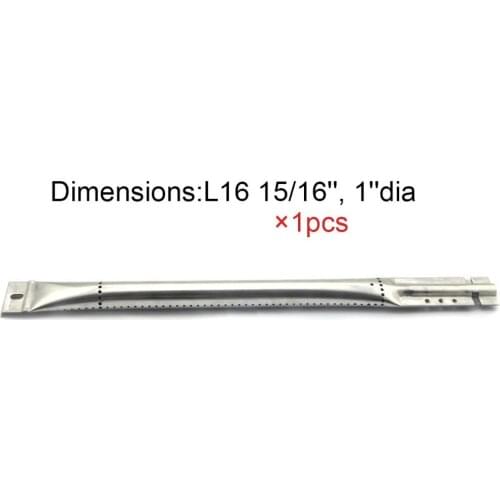 BBQ Parts Gas Grill Replacement 16.9 Inch (42.9cm) Straight Stainless Steel Burner
