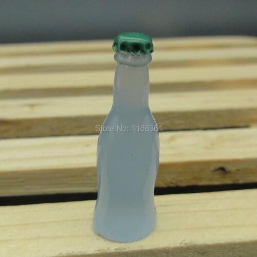 1pcs/lot resin solid light blue color Cocktail bottle jelly jar 30mm dollhouse Toy diy for Home Decoration Crafts A033-5
