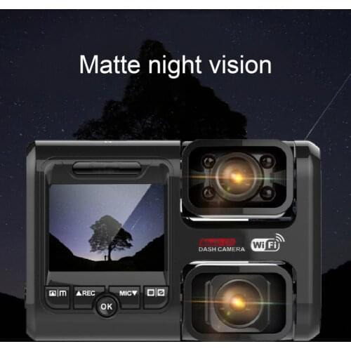 2160P HD Car DVR Dual Lens Night Vision Panoramic 24h Park Monitor Wireless Dash Cam for Vehicles видеорегистратор dashcam