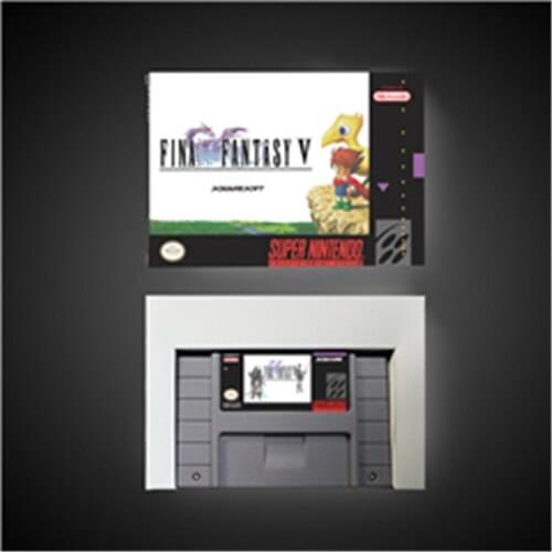 Final Game Fantasy V 5 - RPG Game Card Battery Save US Version Retail Box