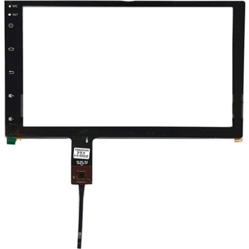 9 inch ZP2262-9-F ZP-001 V2.0 Capacitive Touch Digitizer for Toyota Car DVD navigation Touch screen panel Glass With button