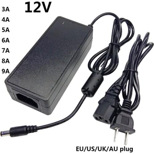 12V 3A 100-240V AC to DC Power Adapter Supply Switching Adaptor 12V3A 12 V 12 Volt 3000ma EU US UK AU Plug Cable 5.5X2.5mm