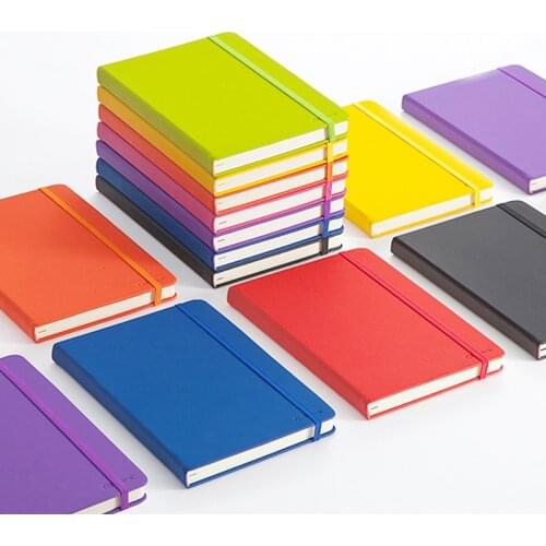 122sheets Notebook thickened A5 soft leather Notepad color clear portable diary book Writing Pads planners Office stationery