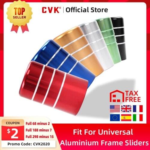 CVK 1 Pair Aluminium Motorcycle Universal 10mm Frame Slider Anti Crash Pad Falling Protection For Yamaha Honda Suzuki KAWASAKI