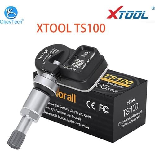 XTOOL TS100 433/315MHz TPMS TP100 Sensor Tire Repair Tools Automotive Accessory Tyre Pressure Auto Car Diagnostic Tool