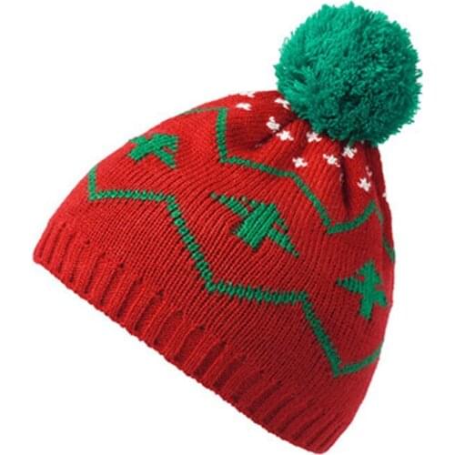 Children Autumn And Winter New Christmas Knit Cap, Snow Christmas Tree Halloween Creative Gift Wool Cap