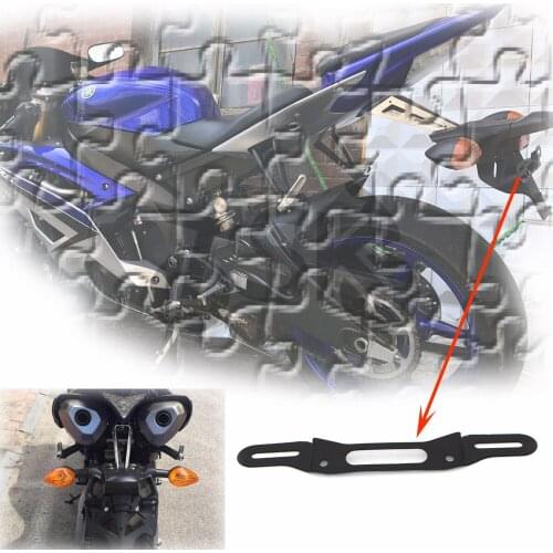 For YAMAHA YZF R1 YZF-R1 YZF R6 YZF-R6 MT-09 FZ-09 Universal model Refitting the license plate of the rear fender plate holder