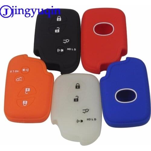 Jingyuqin 10ps 4 Buttons Remote Silicone Key Fob Protect Cover Case For Lexus IS250 ES240 ES350 RX270 RX350 RX300 Keyless Holder