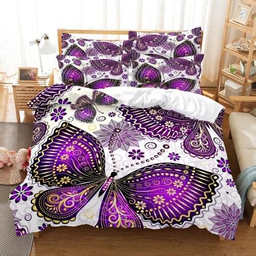 Bedding set duvet cover set 3d bedding digital printing bed linen queen size bedding set fashion design
