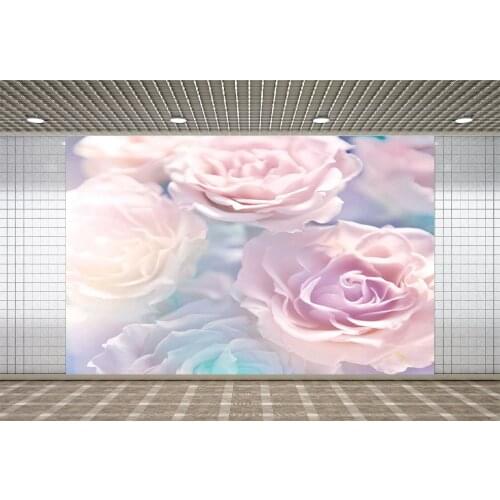 Lyavshi Flower Vinyl Photography Background For Newborn New Fabric Polyester Backdrop For Wedding Photo Studio