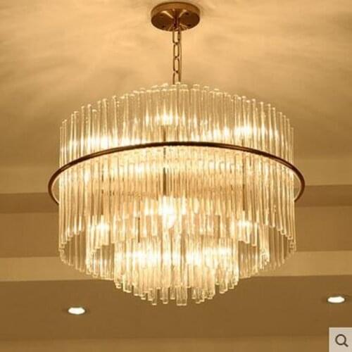 Modern simple living room dining room bedroom crystal lamp new creative personality round post-modern Nordic chandelier lamps