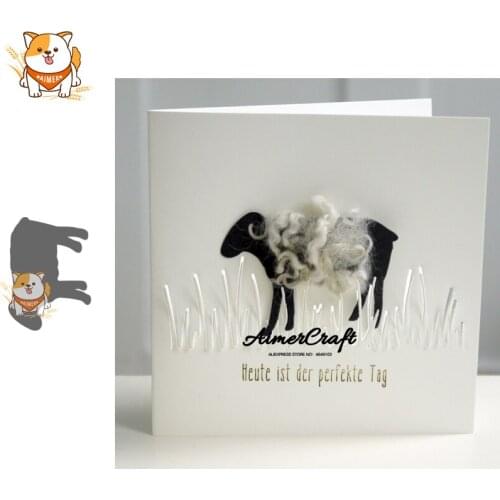 Sheep Animal Metal Cutting Dies Scrapbooking Stencil For DIY Paper Card Decorative Embossing Die Cut Craft New 2019