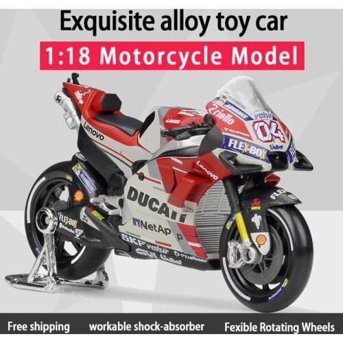 MAISTO 1:18 2018 MOTO GP Alloy Diecast Motorcycle Racing Model Yamaha Sports Toy For Children Gifts Collection Model