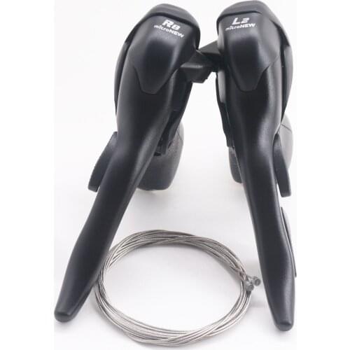 Road Bike 8 Speed STI Shifter Lever Set 2x8 3*8 Speed Left / Right / Pair Shifters Levers For Shimano Road Claris ST-2400