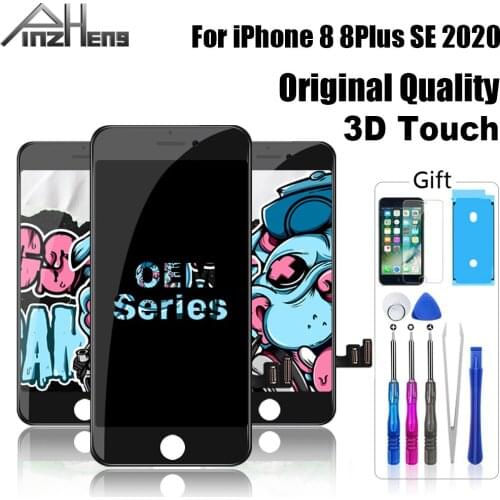 OEM Screen LCD For iPhone 8 8 Plus SE 2020 Original Color LCD Display Assembly Digitizer With 3D Touch Replacement No Dead Pixel