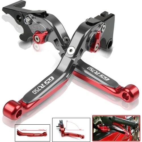 Motorcycle Accessories Folding Extendable Adjustable Brakes Clutch Levers For Suzuki GSR750 GSR 750 2011-2016 2015 2014 2013 12