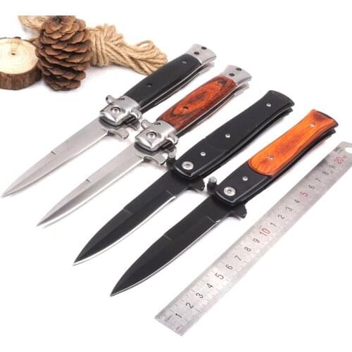 Folding Pocket Knife Tactical Survival Knives 440 Steel Blade Hunting Camping Outdoor Knife EDC Tools Utility Multi Rescue Tool