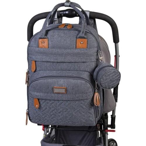 Mommy bag diaper bag large-capacity outing leisure backpack mother and baby bag