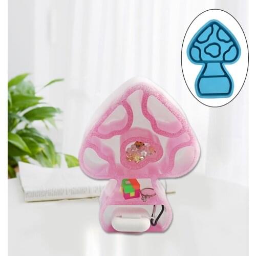 Mushroom Shaped Storage Shelf Epoxy Resin Mold Display Stand Silicone Mould DIY Crafts Jewelry Organizer Trinket Holder Rack Cas