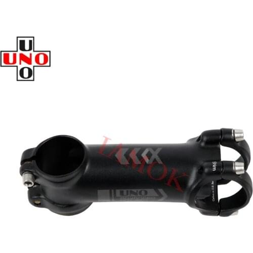 UNO AS025 Road Bicycle 7/17 Degree 60-130mm Stems Iamok Bike Matte Black Stem Gray Logo
