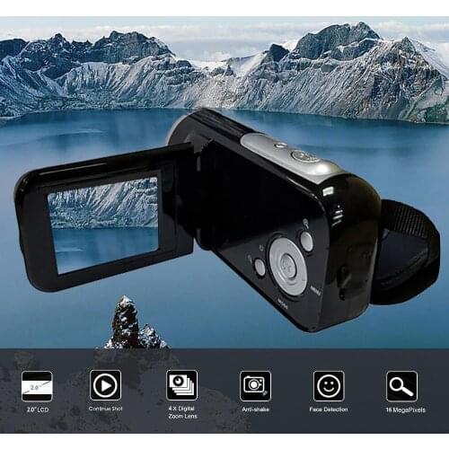 Video Camcorder HD 1080P Handheld Digital Camera 4X Digital Zoom SD/MMC Car 2 inch TFT display 16 million pixels Bursting