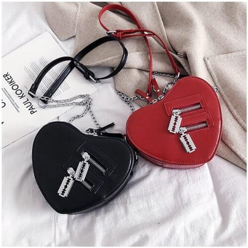 PU Leather Woman Handbags Casual Shoppers Bag Bags 2021 Designer Luxury Girls Female Hot Romantic Heart Shape Purses and Wallets