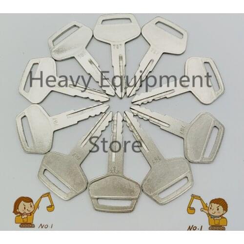 10PCS Komatsu Equipment Key-ignition key door lock key fuel tank key for komatsu ,kalmar,dressta,sakai,part number 787