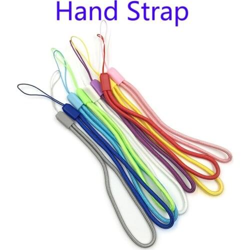 100Pcs Rainbow Braided Lariat Lanyard Wrist Hand Rope For GBA GBA SP Hand Strap