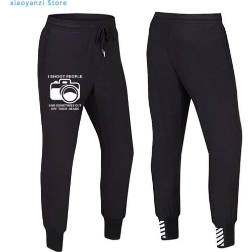 2021 Fashion Men Women I Shoot People Sweatpants Trousers Photographer Camera Photography Casual Personalized Design Long Pants