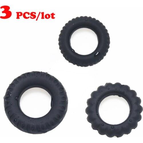 3pcs/set Man Sex Toys Penis Rings for Men Testicles Delay Premature Ejaculation Penis Cage Cock Ring Delay Durable Penis Ring