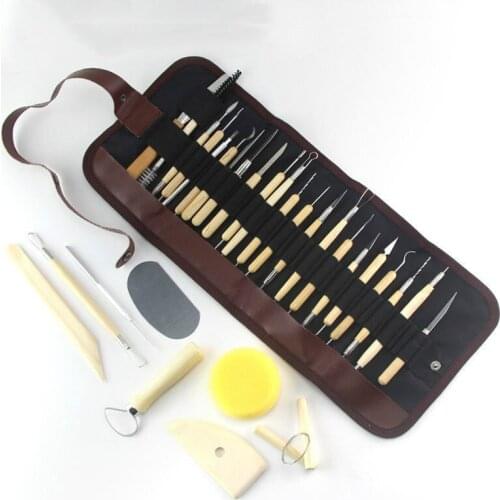 31 Pieces Set Multifunctional Carving Pottery Tools Clay Combination Tool Set Multi-purpose Clay Knife Pottery & Ceramics Tools