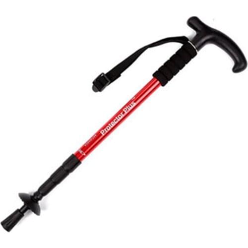 Aluminum Alloy Light Climbing Pole 4 Telescopic T Foam Handle Outdoor Climbing Pole