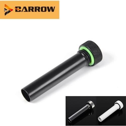 Barrow Black / Silver External Flow Direction Fitting Long 50mm pc water Cooling Fitting adjust liquid fill to reservoir TWDLG-L