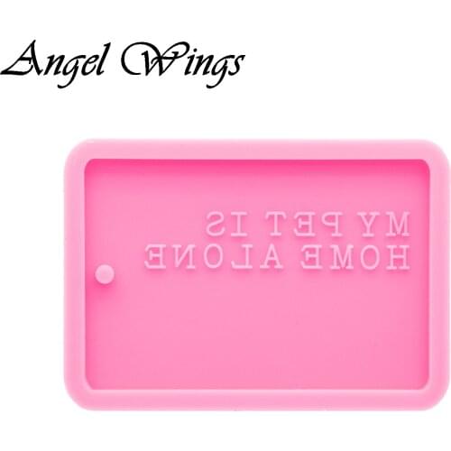 Shiny Resin Pet tag Silicone Molds , Clay Molds , DIY Resin Epoxy Mold , Not sticky DY0842