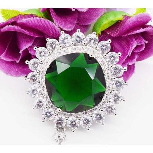 High-grade zircon micro inlay classic zircon round flowers buckle tassel pendant fashion long sweater chain link clasp