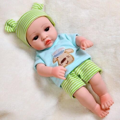 Reborn Doll 30 cm Vinyl Lifelike Bebe Reborn Toddler Girl Pink Princess Baby Girls Waterproof Children Kids Toys DIY Doll Kit