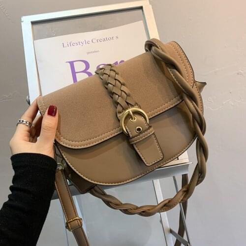 Scrub PU Leather Small Crossbody Bags for Women 2020 Trend Chain Hand Bag Womens Branded Trending Shoulder Handbags