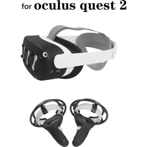 Face Eye Mask+Half Glove+Anti-collision Bumper+Front Cover Handle Protective Cover for Oculus quest 2 VR Headset Accessories