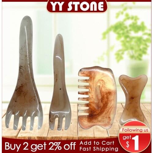 Resin Beeswax Massage Scraping Facial Back Neck Massager Massage Health care Relaxed Anti-cellulite backache