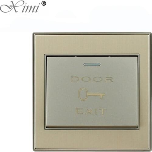 Metal Push Exit Button Door Release Exit Switch For Access Control System Door Open Exit Button Access Control Metal Door Button