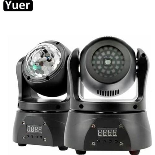 Mini LED Pocket Moving Head Beam Magic Ball Laser Light RGBW Led Laser Projector DJ Disco Stage Effect Lighting Party Bar Light