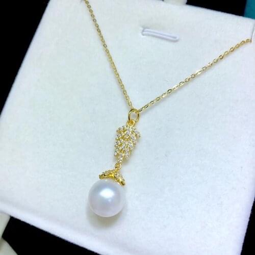 Fashionable 925 Sterling Silver Pendant Setting Mounting Findings Accessories for Crystals Agate Pearls Corals Jade Stones Beads