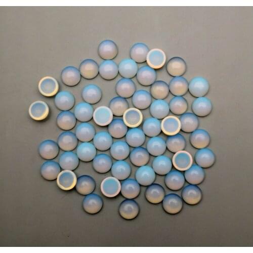 Fashion opal 8MM good quality natural stone round cabochon bead for jewelry 50Pcs/lot Ring earrings accessories free shipping