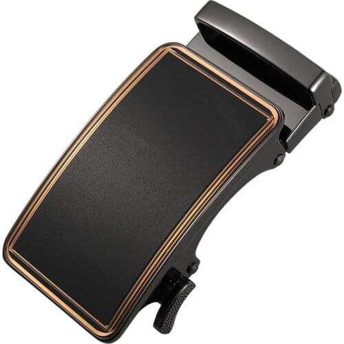 Guan Pin Genuine Mens Belt Head, Belt Buckle, Leisure Belt Head Business Accessories Automatic Buckle Width 3.5CM G136-23767