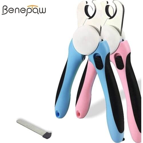Benepaw Professional Dog Nail Clippers Trimmer Safe Comfortable Pedicure Pet Nail Clipper With File For Small Medium Large Dogs
