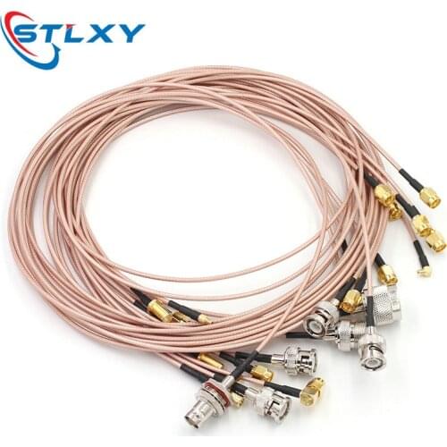 RF Connecting Cable BNC to SMA Male To Female RG316 Extension Cable N / SMA To MMCX SMB Adapter Nut Bulkhead Extension Coax