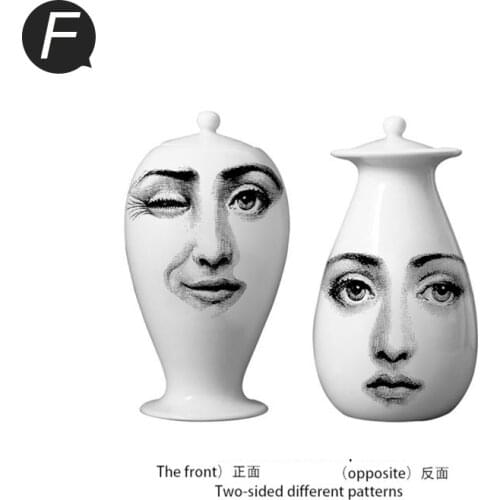 Nordic Tabletop Vase Modern Flower Pot European Ceramic Sealing Vase Home Decoration Accessories Christmas Home Decor Craft Jars