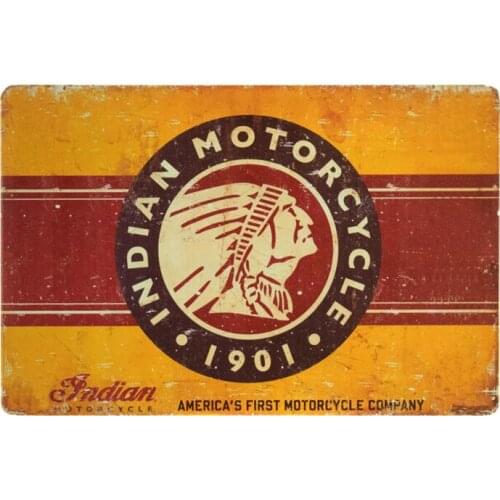 S41087# Various Sizes Funny Self-adhesive Decal Indian Motorcycle 1901 Car Sticker Waterproof Auto Decors on Bumper Rear Window